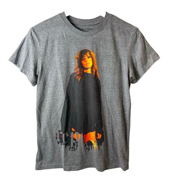Taylor Swift Shirt S reputation rep Black Orange Rare Official Merch Y2K Gray - Picture 1 of 7